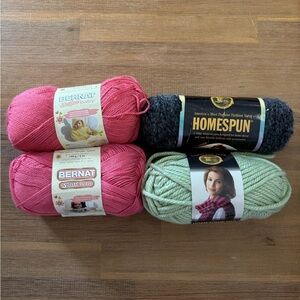 Bernat and Lions Brand Yarn Bundle